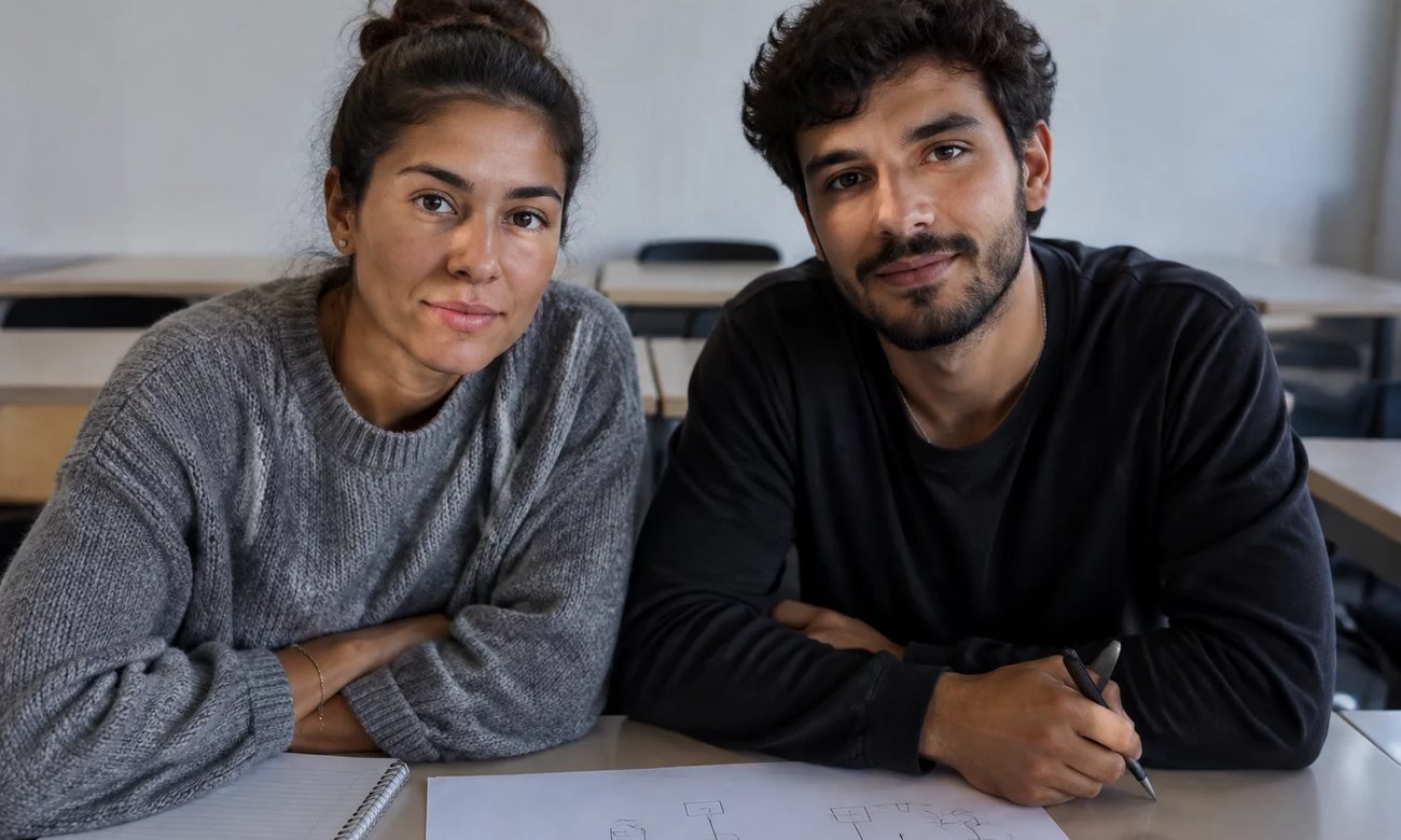 Colegas de trabalho de pé no corredor, conversando antes de a sessão abrir